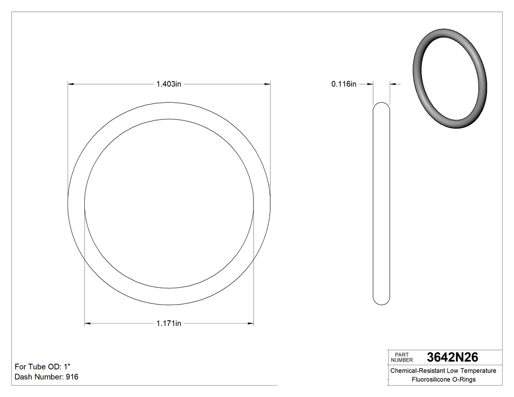 Technical drawing - 3642N26